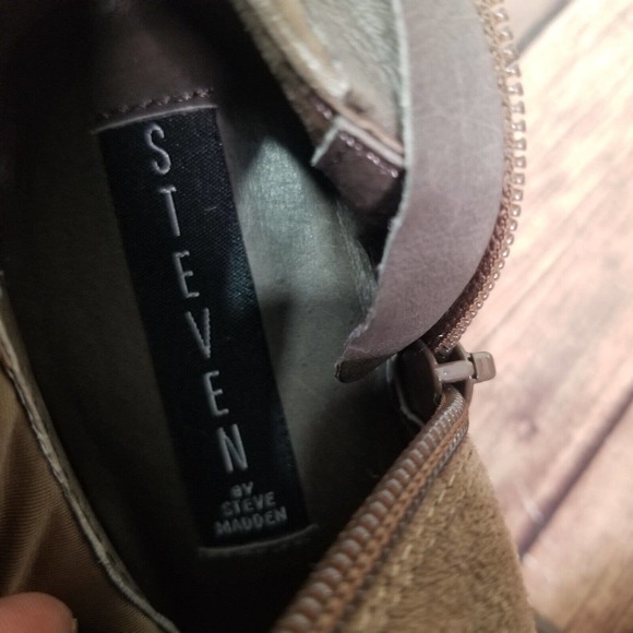 Steven by Steve Madden Womens Boots Size 6 Brown Over the Knee 3.5" Heel - Picture 8 of 10